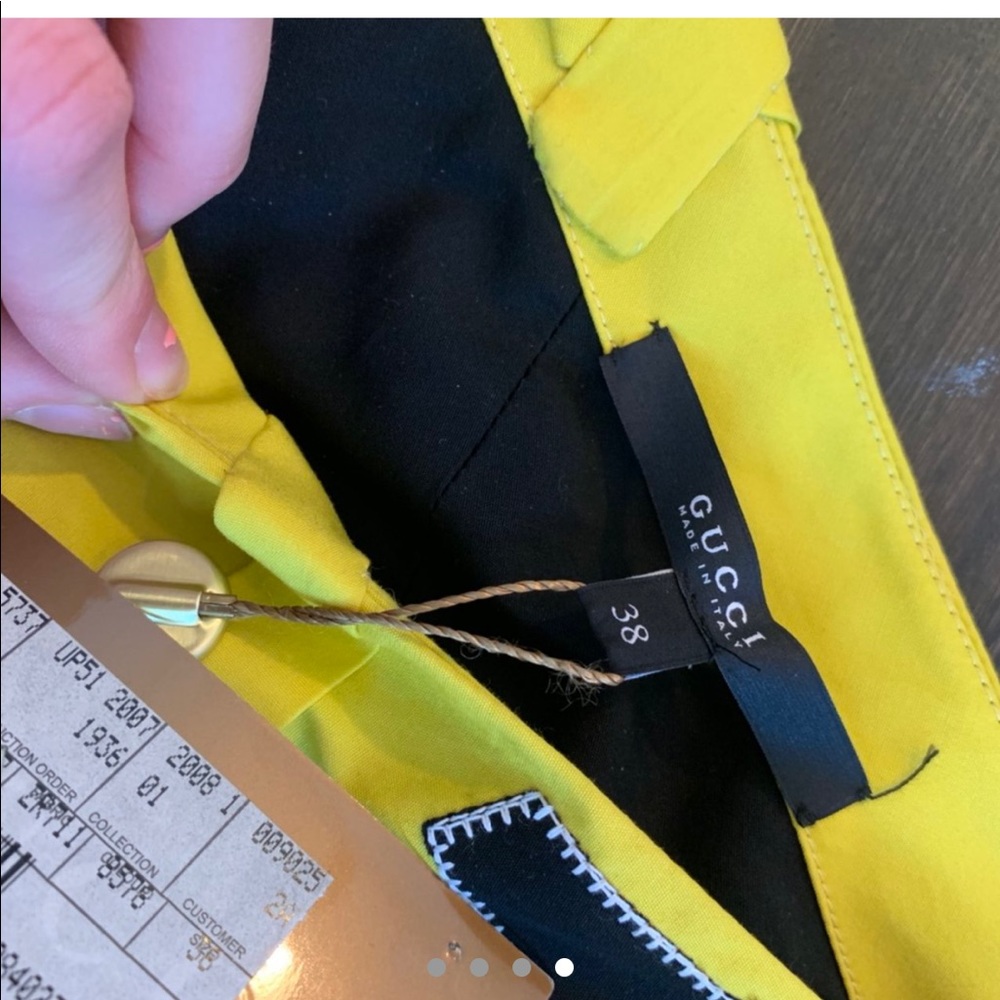 Gucci Yellow and Black Midi Dress - Picture 6 of 8